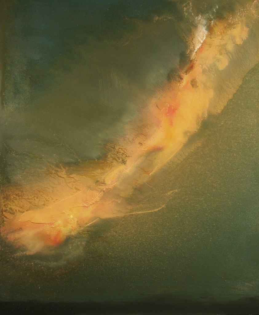 Cloud At Sunset (oil on panel, 20" x 24")