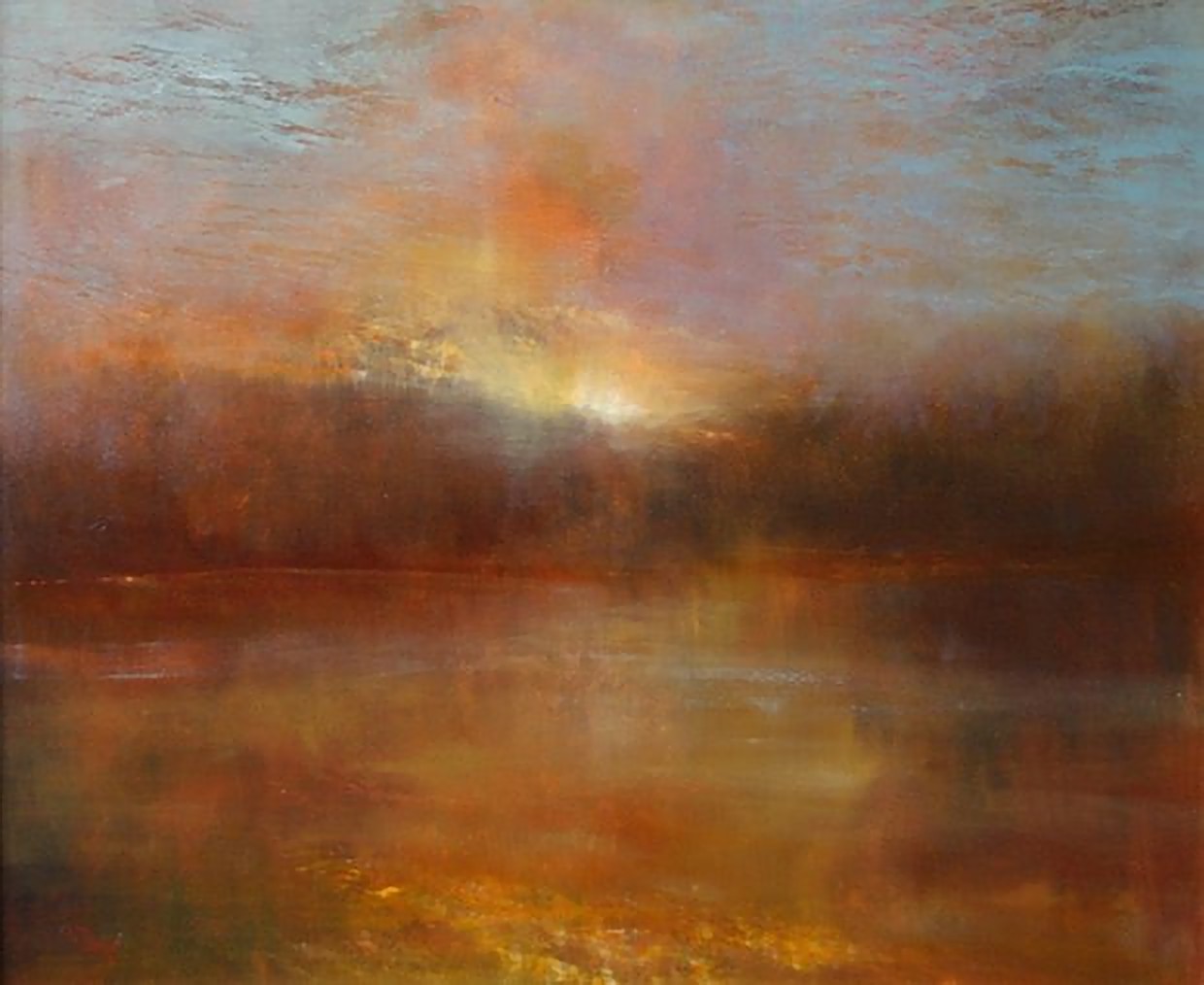 "Acadian Sunset, III", oil on canvas, 32" x 38"