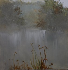 Foggy Marsh (Painting)