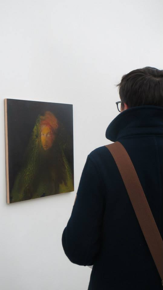 My painting "Apparition" at The Griffin Gallery, London as part of the Saatchi Online “Painted Faces” Showdown Competition Finalists Exhibition.