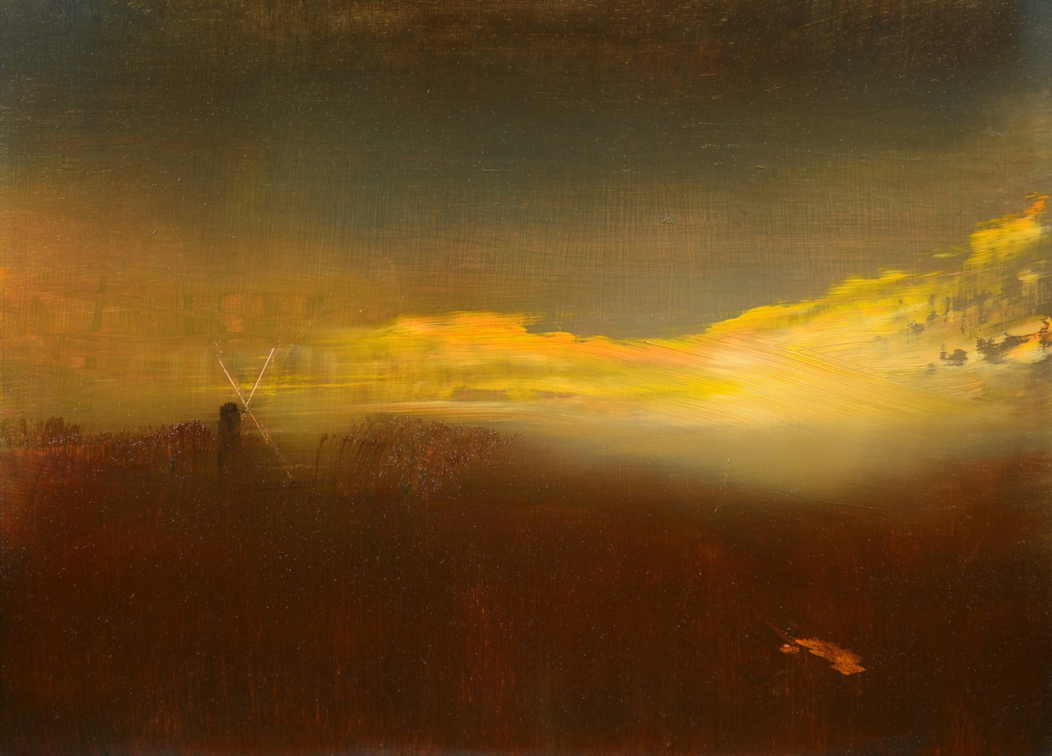 oil on panel  12"x16"