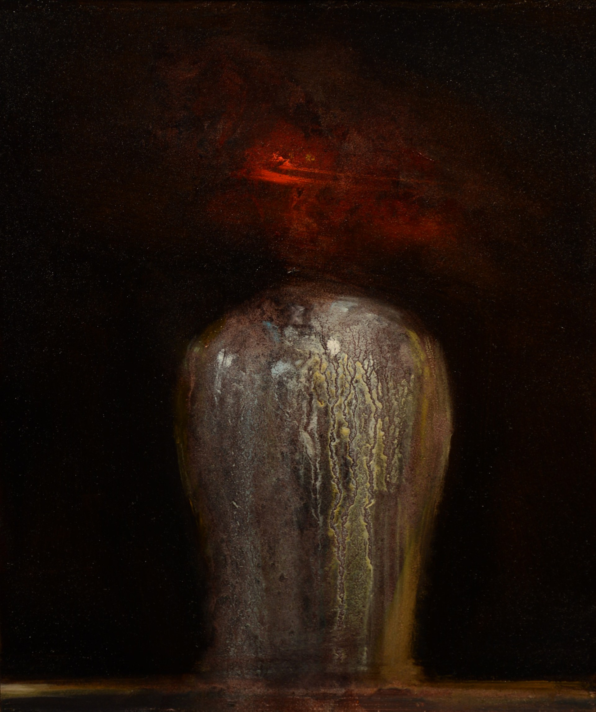 oil on panel  9